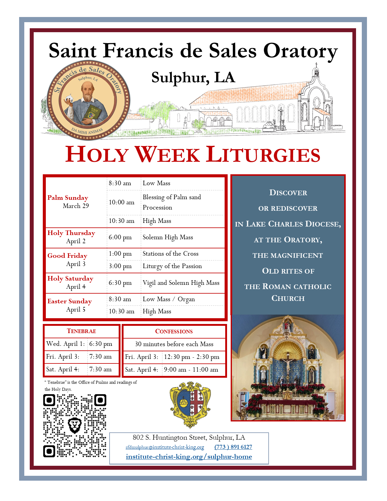 Board Holy Week 2026