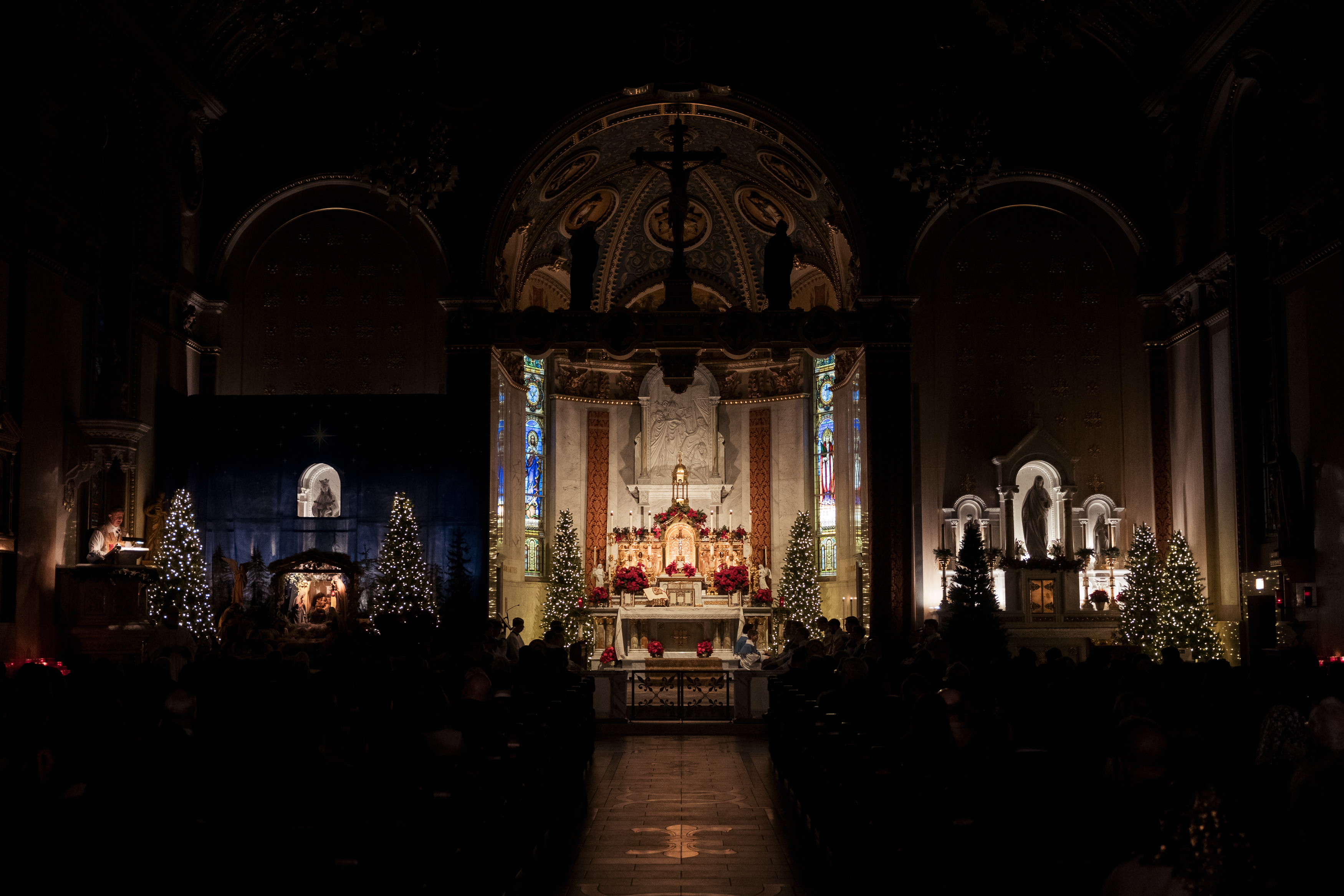 Christmas Midnight Mass is Solemnly Offered 