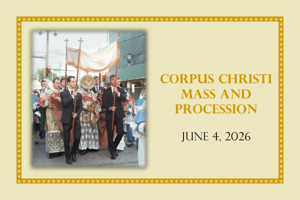 Corpus Christi Mass and Procession