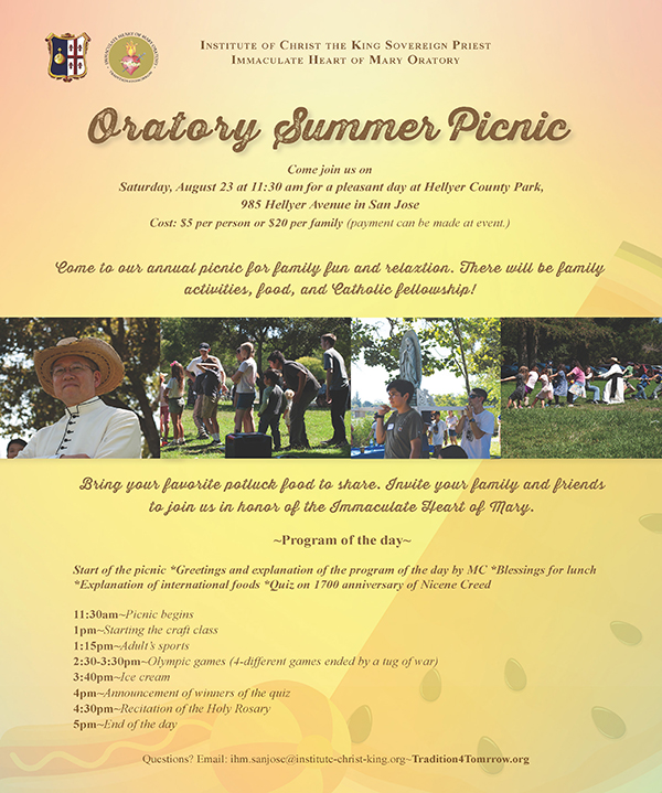 IHM Oratory Summer Picnic