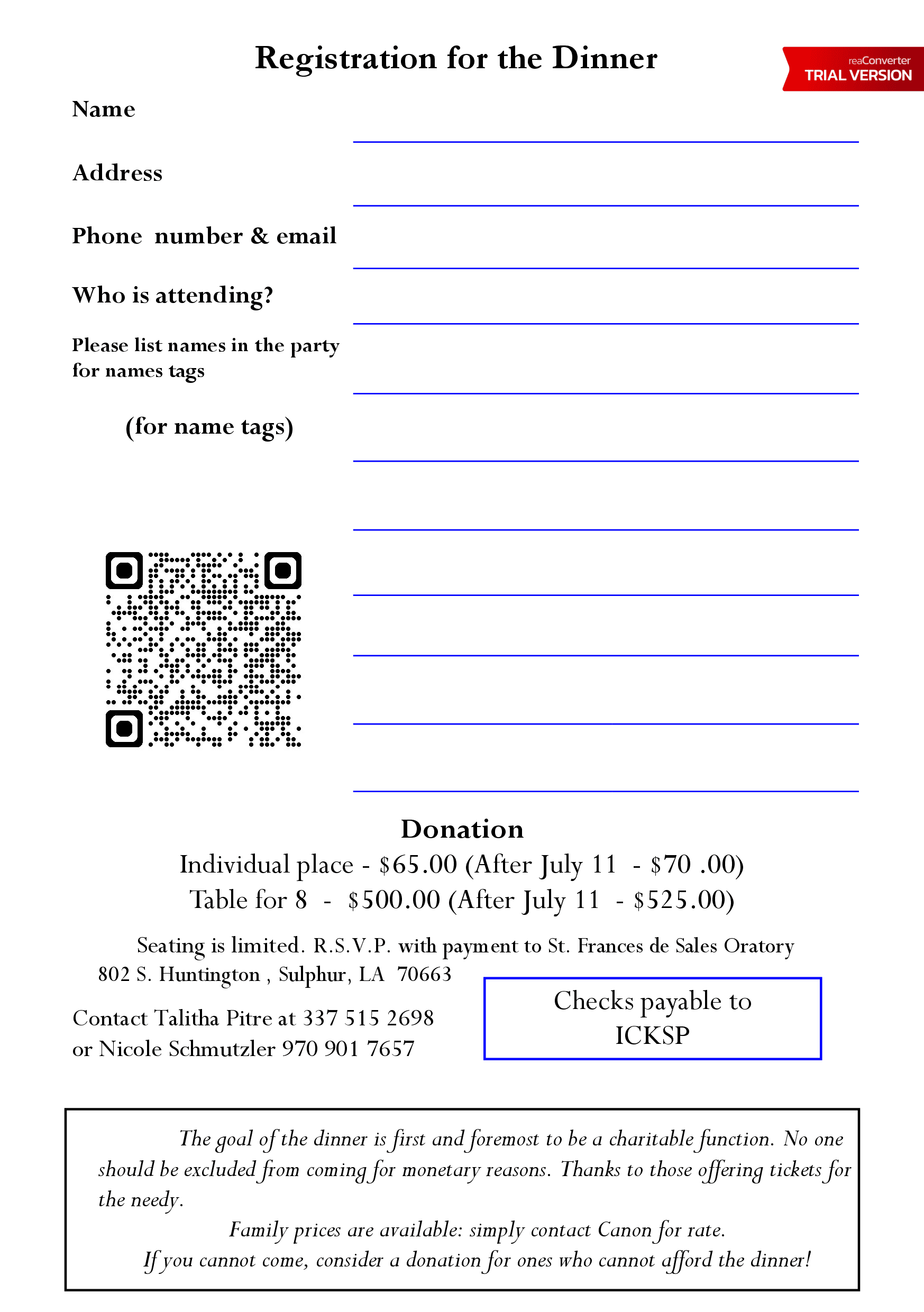 Dinner invitation 4c